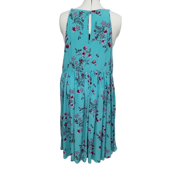 Torrid Midi Hi-Lo Challis High Neck Dress Size 3 (3X) - Picture 3 of 16